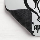 Capricorn Zodiac Zeichen und Symbol Silber Mousepad (Ecke)
