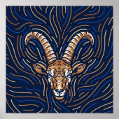 Capricorn-Zodiac-Zeichen | Zodiac Digital Print Poster (Vorne)