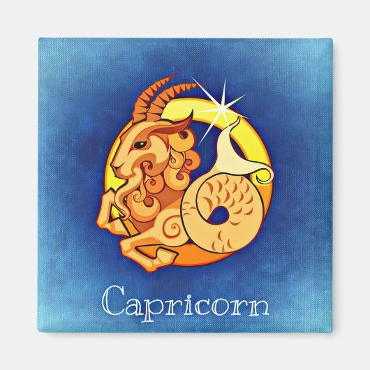 Capricorn-Zodiakmagnet Magnet (Vorne)