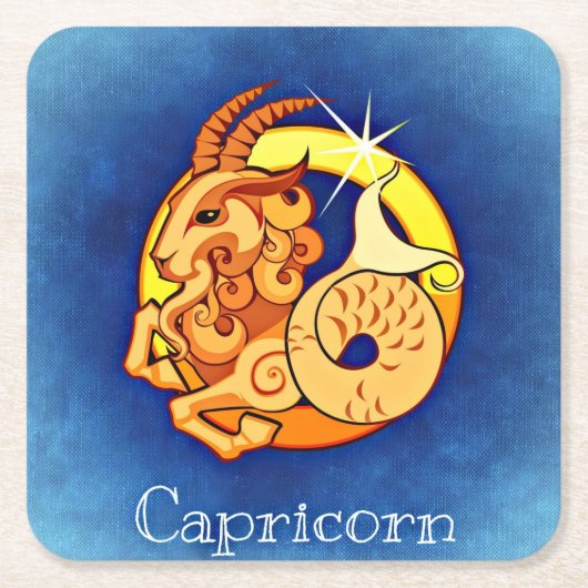 Capricorn-zodiale Untersetzer (Vorderseite)