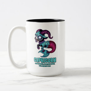 Capricorn Zombie Zweifarbige Tasse