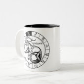 Capricorn Zweifarbige Tasse (Vorderseite Links)