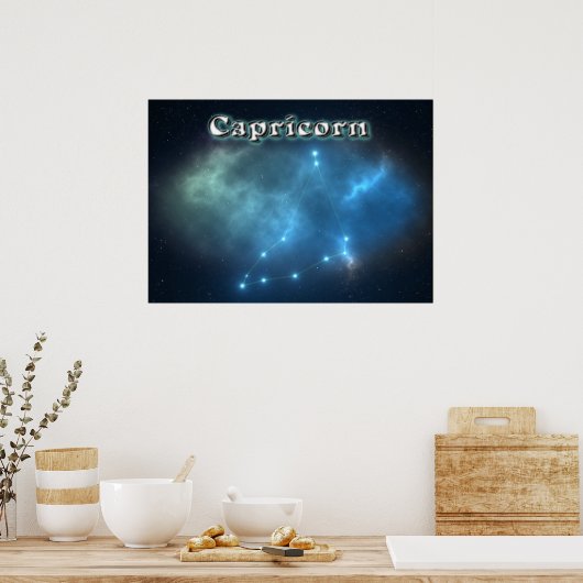 Capricornkonstellation Poster (Küche)