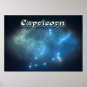 Capricornkonstellation Poster (Vorne)