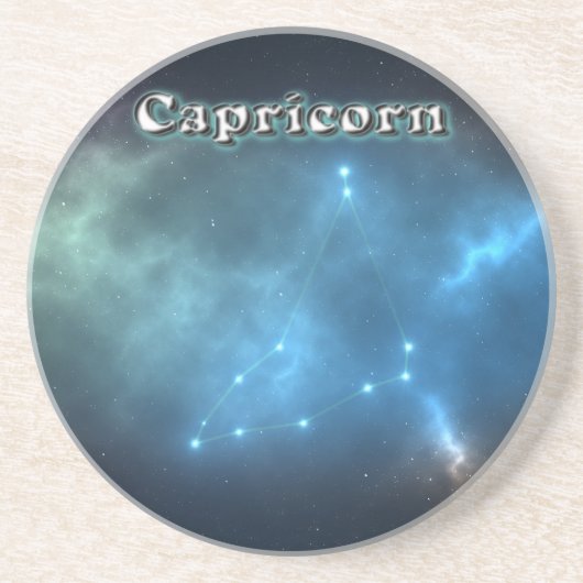 Capricornkonstellation Sandstein Untersetzer (Vorne)