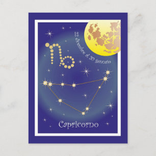 Capricorno 22 dicembre al 20 gennaio Postkarte