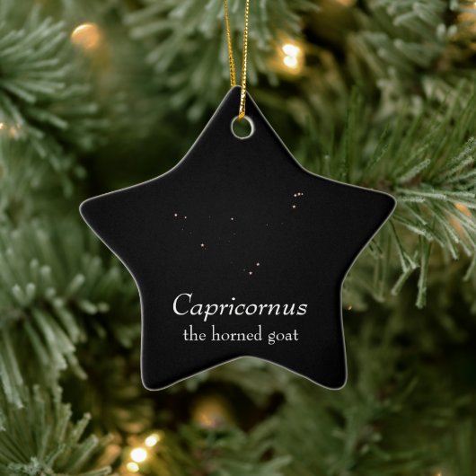 Capricornus Constellation Keramik Ornament (Baum)