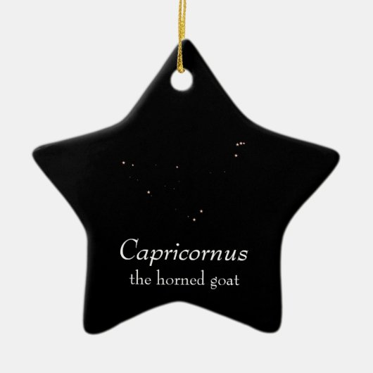 Capricornus Constellation Keramik Ornament (Vorne)
