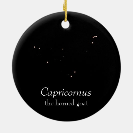 Capricornus Constellation Keramik Ornament (Hinten)