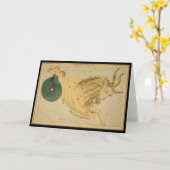 Capricornus (Steinbock) Karte (Gelbe Blume)
