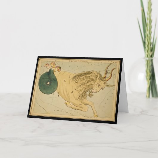 Capricornus (Steinbock) Karte (Vorderseite)