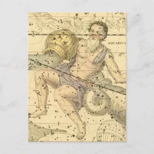 Capricornus und Aquarius Postkarte (Vorderseite)