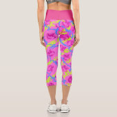 Capris Abstrakte, rosafarbene Quadrate (Rückseite)