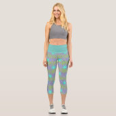 Capris Aquamarin und Lila (Vorderseite)