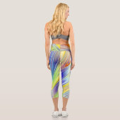 Capris, ein buntes, abstraktes Design Capri Leggings (Rückseite)