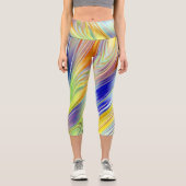 Capris, ein buntes, abstraktes Design Capri Leggings (Vorderseite)