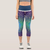 Capris Fireworks on Blue Green Background (Vorderseite)