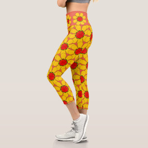 Capris - Gelbe Blumen