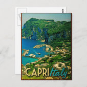 Capris Italy Vintage Travel Postkarte (Vorne/Hinten)