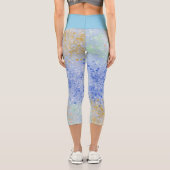 Capris-Leggings mit farbigen Spritzer-Punkten Capri Leggings (Rückseite)