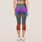 Capris-Leggings-Outfit für erwachsene Frauen Capri Leggings (Rückseite)