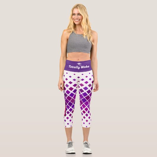 Capris | Spandex | Fitness | Yoga | Pflanzen (Vorderseite)