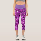 Capris von Frauen in rosa Blasen-Design (Vorderseite)