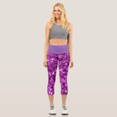 Capris von Frauen in rosa Blasen-Design (Vorderseite)