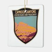 Caprock Canyons Staat Park und Trailway Texas Keramikornament (Links)