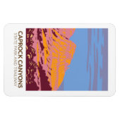 Caprock Canyons Staat Park und Trailway Texas Magnet (Horizontal)