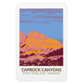 Caprock Canyons Staat Park und Trailway Texas Magnet (Vertikal)