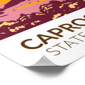 Caprock Canyons Staat Park und Trailway Texas Poster (Ecke)