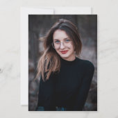 Caps der Foto Graduation Party Einladung (Rückseite)