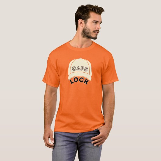 CAPS LOCK Design! T-Shirt (Vorne ganz)