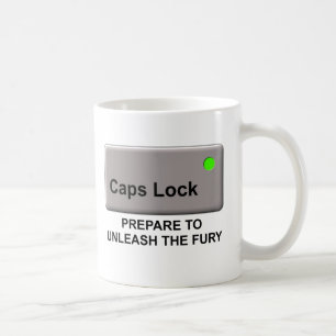Caps Lock Wut Lustiger Becher Humor Kaffeetasse