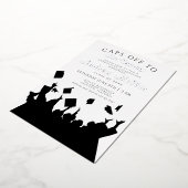 Caps of Abschluss Celebration Einladung (Gedreht)