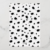 Caps of Abschluss Celebration Einladung (Rückseite)