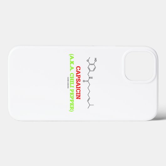 Capsaicin (A.K.A. Chili Pepper) Chemisches Molekül Case-Mate iPhone Hülle (Rückseite (Horizontal))