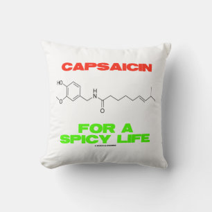 Capsaicin für eine scharfe chemische Lebensstruktu Kissen