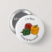 Capsicum-Cartoon-Abbildung Button (Vorne & Hinten)