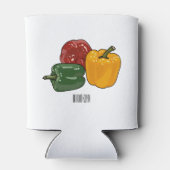 Capsicum-Cartoon-Abbildung Dosenkühler (Rückseite)