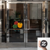 Capsicum-Cartoon-Abbildung Fensteraufkleber (Büro Tür)