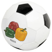 Capsicum-Cartoon-Abbildung Fußball (Dreiviertel)