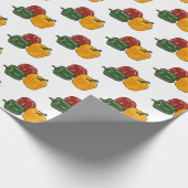 Capsicum-Cartoon-Abbildung Geschenkpapier (Ecke)
