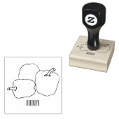 Capsicum-Cartoon-Abbildung Gummistempel (Stempel)