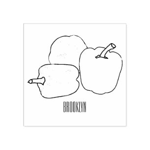 Capsicum-Cartoon-Abbildung Gummistempel