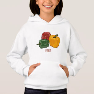 Capsicum-Cartoon-Abbildung Hoodie