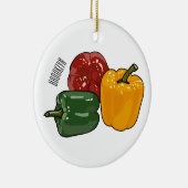 Capsicum-Cartoon-Abbildung Keramik Ornament (Rechts)