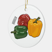 Capsicum-Cartoon-Abbildung Keramik Ornament (Links)