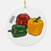 Capsicum-Cartoon-Abbildung Keramik Ornament (Hinten)